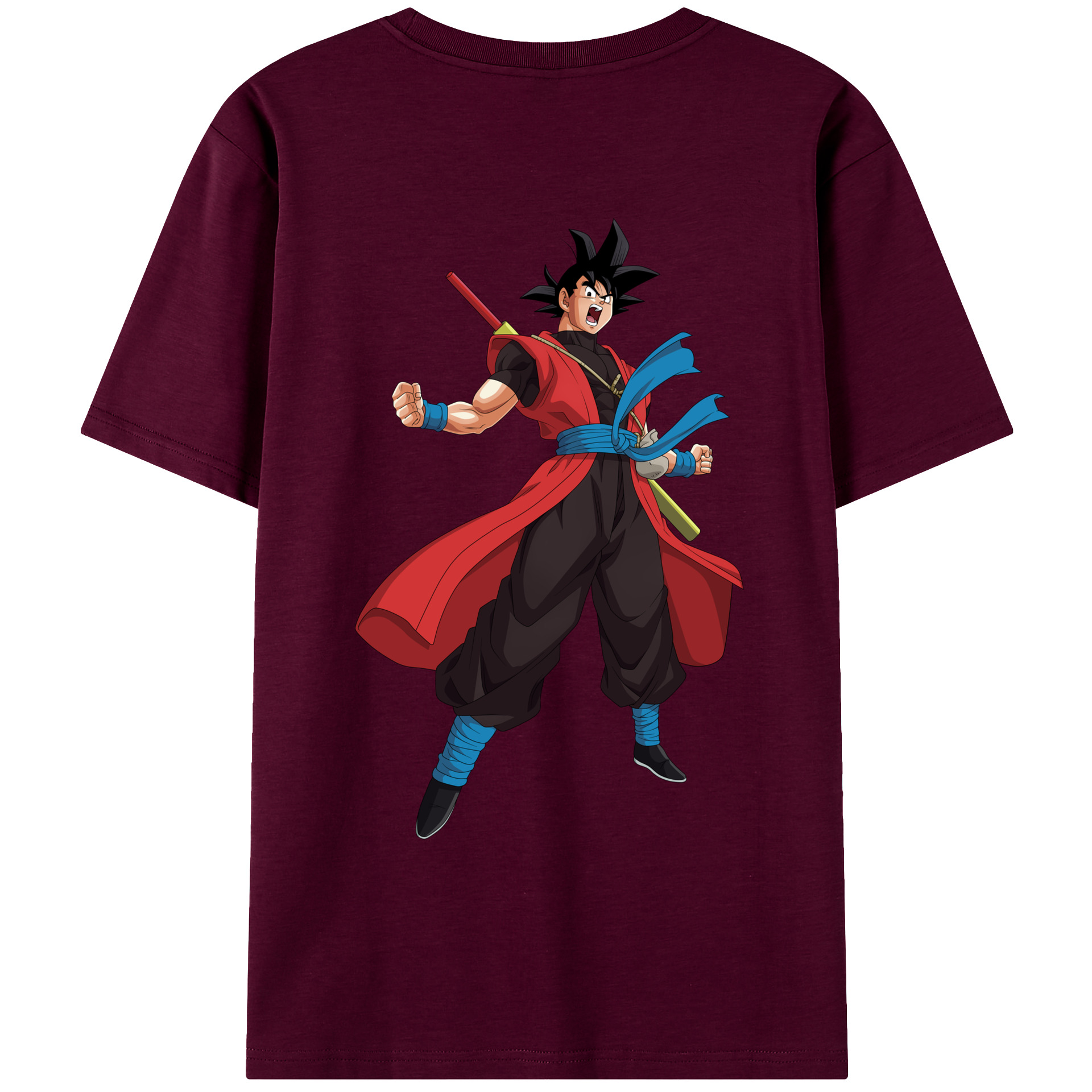 （画像用） ドラゴンボール 孫悟空（そん ごくう）Son Goku カカロット DRAGON BALL Kakarotto レディース半袖Tシャツ(バックプリント)